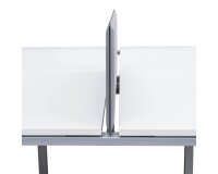 Jeu de platines coulissantes pour pôle de 2 bureaux - Arch