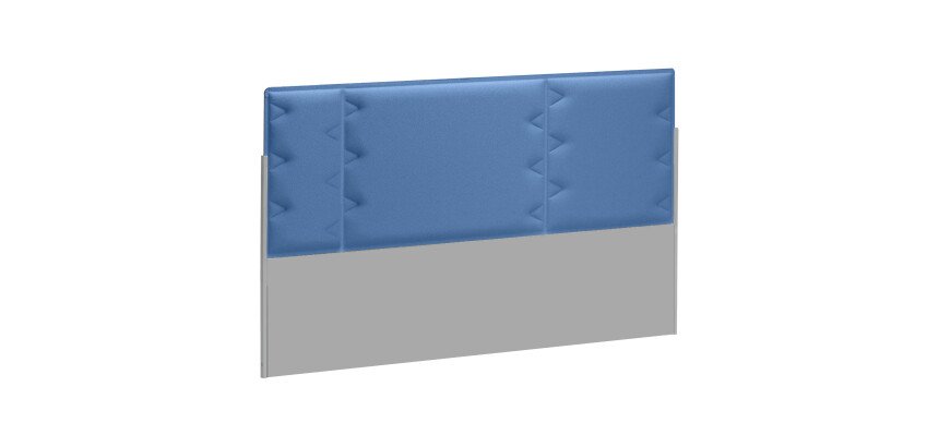 Panneau acoustique bleu L 120 x H 70 cm pour pôle de bureaux Up & Up