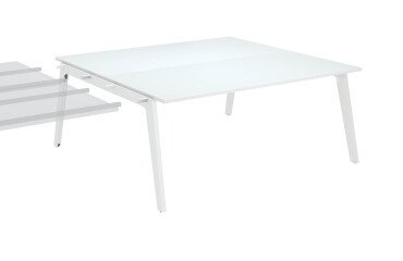 Conjunto de 2 mesas Eden Arco con canaleta - elemento adicional