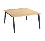 Pole von 2 Büros Eden Arche Eiche hell + Kanal L 140 cm