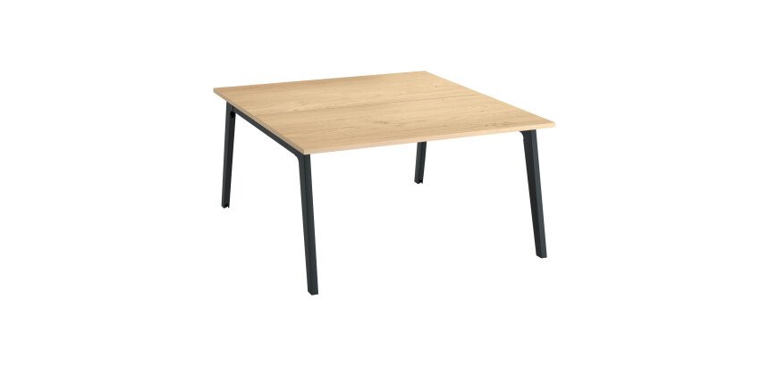 Pole von 2 Büros Eden Arche Eiche hell + Kanal L 140 cm