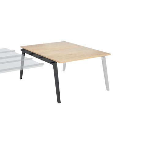 Conjunto de 2 mesas Eden Arco An 120 cm roble patas antracitas - elemento adicional