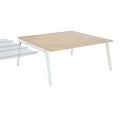 Conjunto de 2 mesas Eden Arco con canaleta - elemento adicional