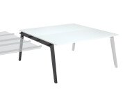 Eiland 2 werkposten uitbreiding Eden Arche + lichte eiken goot L 160 cm