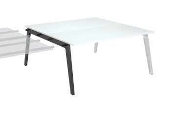 Center consisting of 2 offices according to Eden Arche + light oak trunking L 160 cm