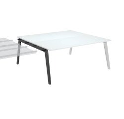 Conjunto de 2 mesas Eden Arco con canaleta - elemento adicional