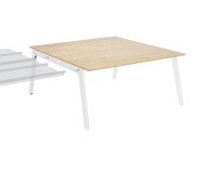 Eiland 2 werkposten Eden Arche + witte goot L 160 cm
