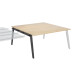 Eiland 2 werkposten Eden Arche + witte goot L 160 cm