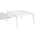 Pôle 2 bureaux suivant blanc L 140 x 163 cm - Exprim