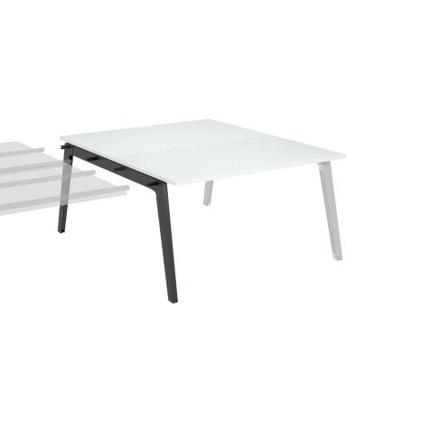 Pôle 2 bureaux suivant blanc L 140 x 163 cm - Exprim