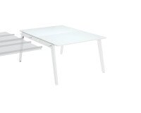 Conjunto de 2 mesas Eden Arco An 120 cm blanco - elemento siguiente