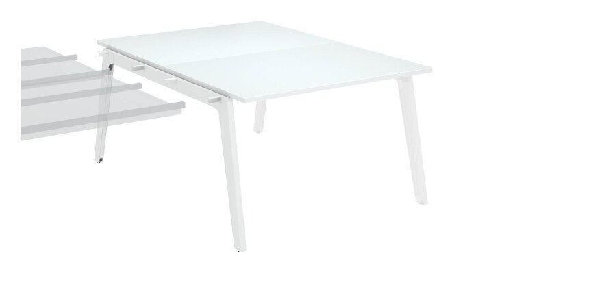 Conjunto de 2 mesas Eden Arco An 120 cm blanco - elemento siguiente