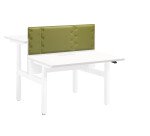 Isle 2 adaptable desks white Ergomaxx W 120 cm 