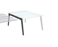 Pole von 2 Bürogebäuden nach Eden Arche + weißem Kabelkanal L 120 cm