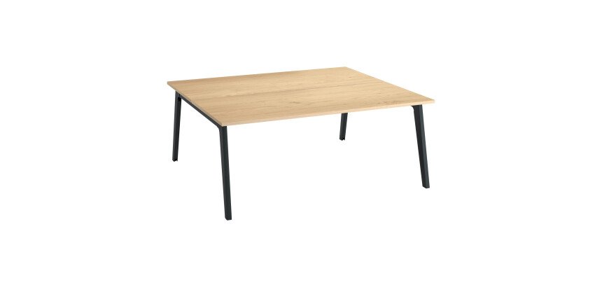 Pôle de 2 bureaux Eden Arche avec goulotte intégrée