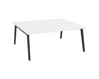 Pole von 2 Büros Eden Arche weiß + Kabelkanal L 180 cm