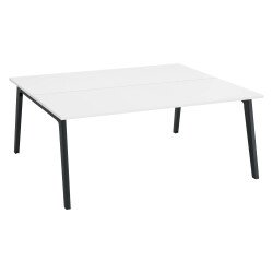 Pôle de 2 bureaux Eden Arche avec goulotte intégrée