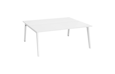 Conjunto de 2 mesas Eden Arco An 180 cm blanco patas blancas