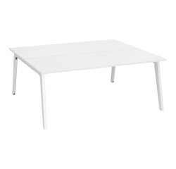 Pole von 2 Büros Eden Arche weiß + Kabelkanal L 180 cm