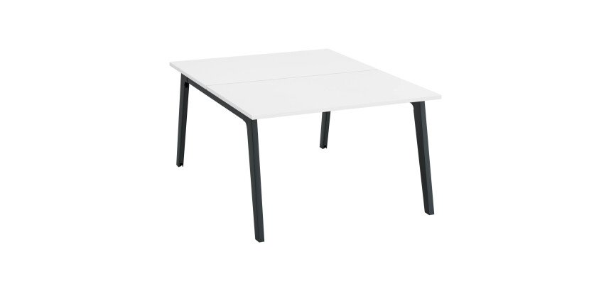 Pôle 2 bureaux blancs L 120 x 163 cm - Exprim