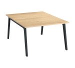 Pôle 2 bureaux chêne clair L 120 x 163 cm - Exprim