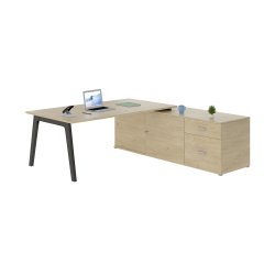 Office manager Eden arch light oak with console