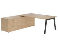 Office manager Eden arch light oak with console