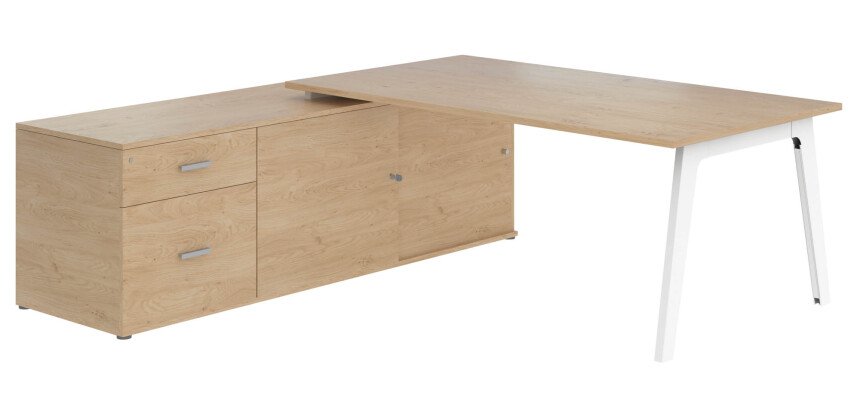 Manager werkpost Eden Arche lichte eik met console