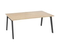 Arbeitstisch Manager Eden Arche helle Eiche B 180 cm Gestell in Metall 