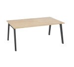 Bureau manager Eden Arche chêne clair L 180 cm piètement métal