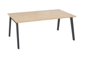 Bureau manager Eden Arche chêne clair L 180 cm piètement métal