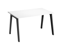 Straight desk Eden Arche white L 120 cm with cable management