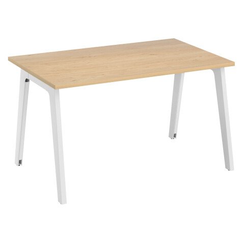 Bureau droit Eden Arche piètement métal avec goulotte intégrée