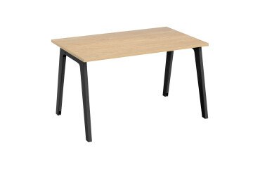 Rechte werkpost Eden Arch licht eiken L 120 cm met kabelgoot