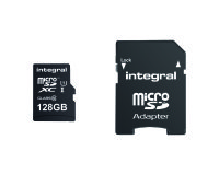 Carte mémoire micro SDHC avec adaptateur micro SD Integral UltimaPro 128 Go  - classe 10