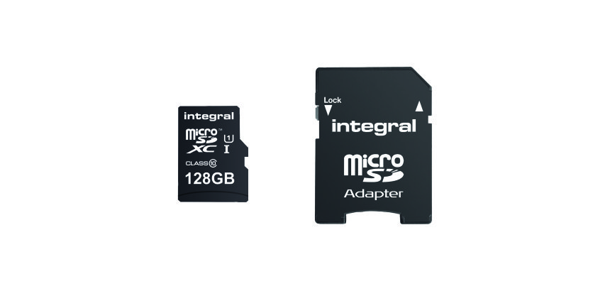 Carte mémoire micro SDHC avec adaptateur micro SD Integral UltimaPro 128 Go  - classe 10