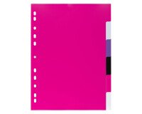 Separador A4 polipropileno multicolor Bruneau 6 pestañas reescribibles