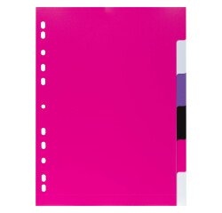 Separador A4 polipropileno multicolor Bruneau 6 pestañas reescribibles