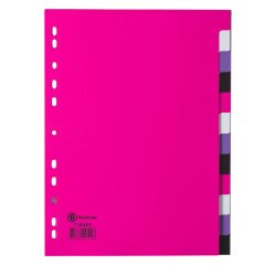 Separador A4 polipropileno multicolor Bruneau 12 pestañas reescribibles