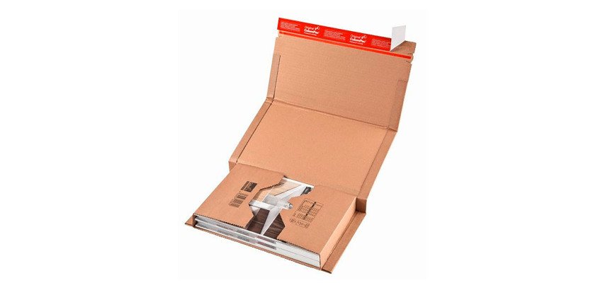Pochette d'expédition carton 21,7 x 15, 5 x 6 cm