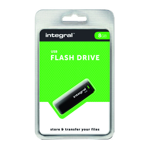 Integral clé USB Flash Drive 8 Go Usb 2.0 (Usb-A) Noir