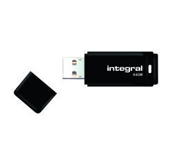 Integral USB-Flashlaufwerk 64 GB USB 2.0 (USB-A) Schwarz