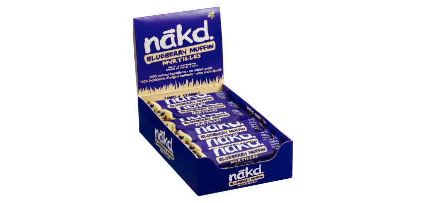 Barre fruits secs " Blueberry muffin" sans gluten Nakd - 35 g