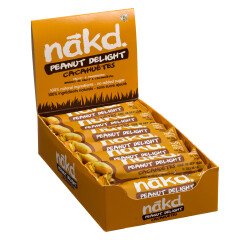 Bar of dried fruit and peanuts gluten-free Nakd - 35 g, box of 18 bars