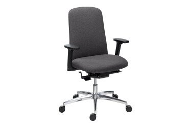 Office chair Savino - without head support - fabric 