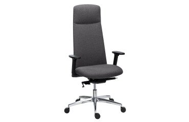 Office chair Savino - with head support - fabric