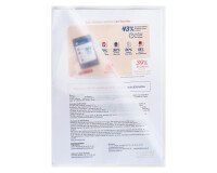 Chemise coin A4 polypropylène grainé 12/100e coloris assorti - paquet de 25