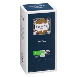 Schwarzer Tee Earl Grey Bio Kusmi Tea - Box mit 25 kompostierbaren Beuteln