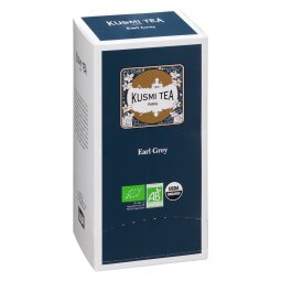 Black tea Earl Grey Bio Kusmi Tea - box with 25 biodegradable bags