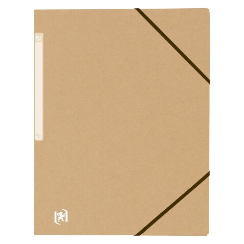 Folder with elastics and 3 flaps kraft Touareg Oxford 24 x 32 cm back 2 cm